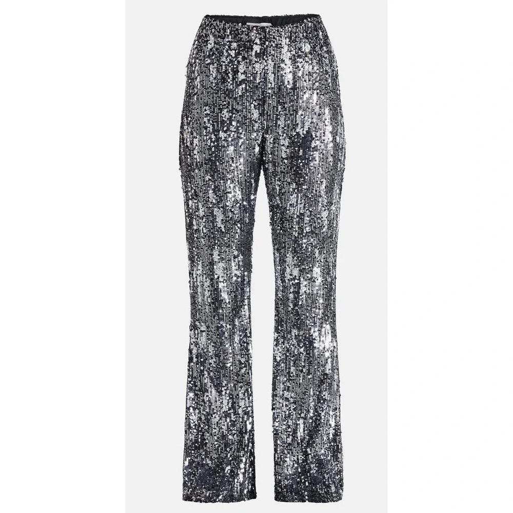 No Boundaries Sequin Flare Pants, Women's and Women's Size Large